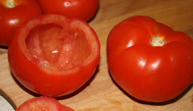 Hollowed out Tomato